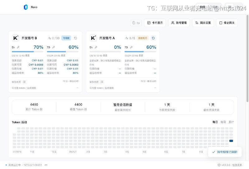 手上有好几家的模型账号，来回切密钥和客户端太碎；这个桌面应用把它们并进一个本地网关，给编程助手提供统一入口、调度和用量统计