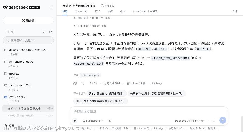 让纯文本模型在 DeepSeek Harness 里做视觉任务：给 agent 装上