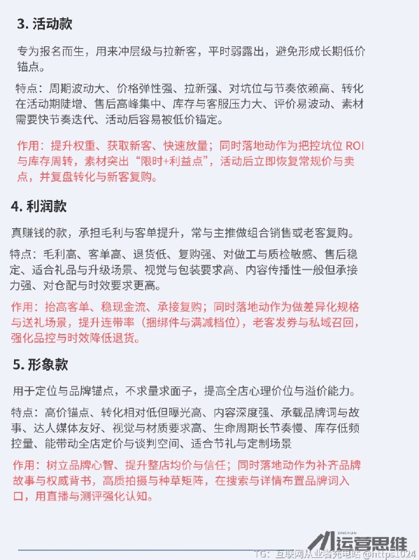 电商店铺产品布局怎么做？ 先确定“商品角色”，再做价格带与流量分配