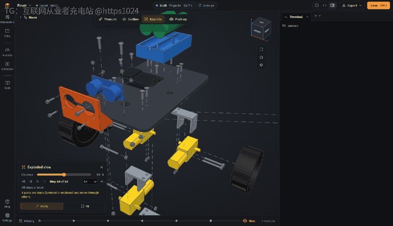 传统 CAD 学习曲线陡，为项目做个外壳或支架要在软件里耗几小时SOMA 让 coding agent 写 CadQuery 代码建模，用户只负责看效果、指出问