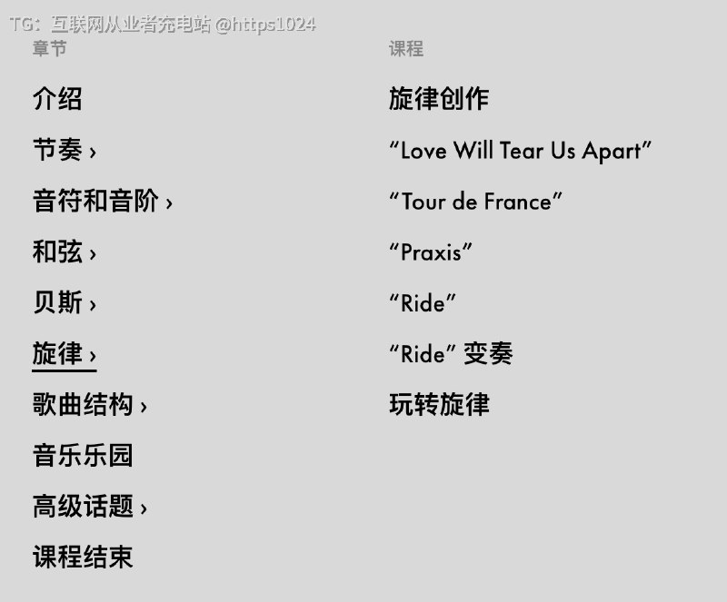 昨天偶然在推上发现了一个学习音乐创作知识的网站，忘了是哪位网友发的了，简直真的是太棒了：