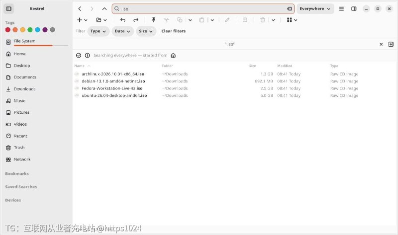 给 Linux 一个 Everything 式的按名全盘即时搜索，并且把它做进 GNOME 风格的文件管理器里