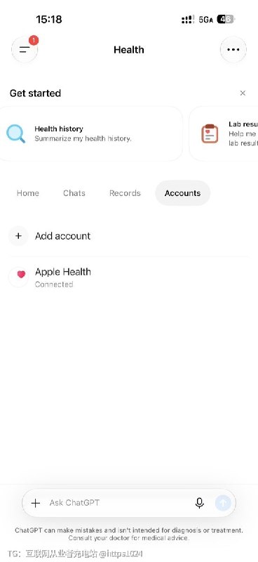已经收到ChatGPT连接Apple Health 的推送了可以总结个人身体情况、制定健身计划等等感觉健身房的私教要受到影响了🤡@