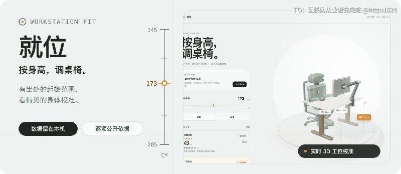 推荐一个挺有意思的开源项目：Workstation Fit（就位）