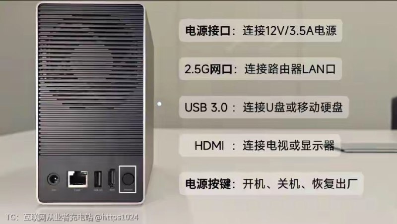 小米NAS硬件配置2.5G网口 + USB 3.0 +HDMI@