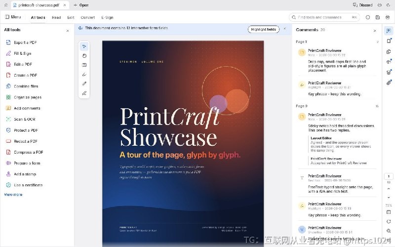 用 Rust 从零实现一个离线的 PDF 工作台，覆盖阅读、页面整理、合并拆分、加密与批注，并给 agent 留出 CLI 和 MCP 入口
