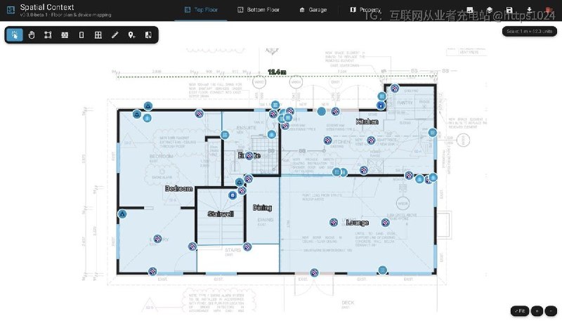 Spatial Context 把 Home Assistant 楼层平面图转换为带真实比例、设备位置和无线连接关系的空间地图，让 AI 助手和其他自动化程序获得家庭环境的物理位置信息