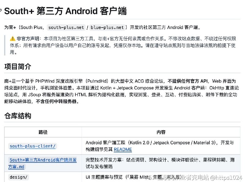 推荐一个开源项目：South+ 第三方 Android 客户端