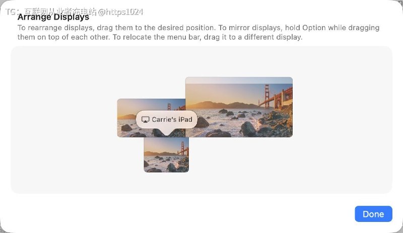 Mac studio 外接两块大屏幕然后在链接 iPad 做娱乐 监控屏iPad瞬间不是爱奇艺生产力了@