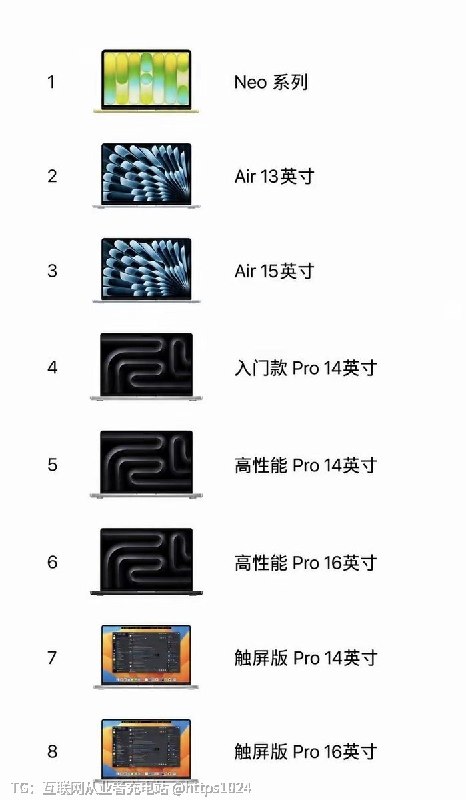 现在Apple MacBook又多了一条产品线了 触屏版Mac你选的哪款🤓互联网充电｜优质资源优质内容｜内幕消息