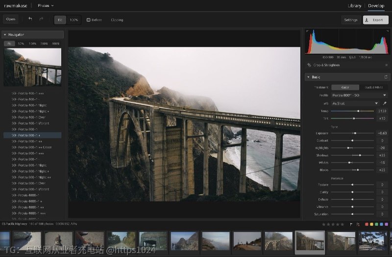 Linux 和 macOS 上想调 RAW 又不想买 Lightroom：RAWmakase 能打开相机 RAW，用 Lightroom 那套滑块显影，导出 JPEG 或 16 位 TIFF，还能把 Lightroom 目录连评分关键词一起搬过来
