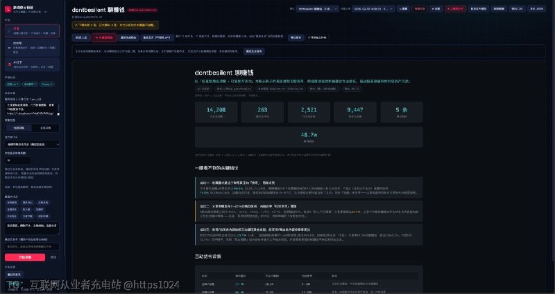 把抖音、公众号、小红书的账号内容抓下来转写成文字，再用图表和 AI 报告做复盘