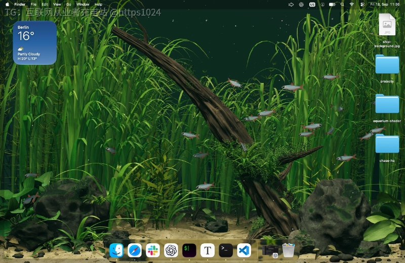 死去的记忆正在攻击我，桌面养一缸会动的鱼，我记得 N 多年前 Windows 有一个屏幕保护……