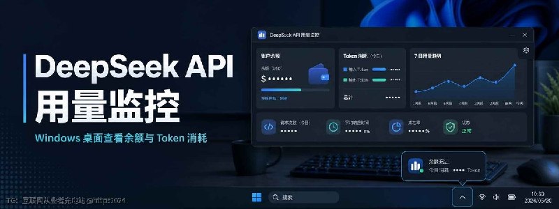 每次查 DeepSeek 消耗都要去网页端翻账本太麻烦？🥲试试这款开源的 Windows 桌面小工具：DeepSeekMonitorWindows能帮你直接在系统托盘可查看 DeepSeek API 余额、当月消费、Token 用量和 7 天趋势，支持官方余额接口 + 网页 Token 同步（V4 Flash/Pro 模型细分 + 缓存命中率）适合经常跑脚本、接自动化流程、需要关注调用成本的开发者🧵 Thread:DeepSeek API 用量监控工具：Windows 桌面查看余额与 Token 消耗👉@
