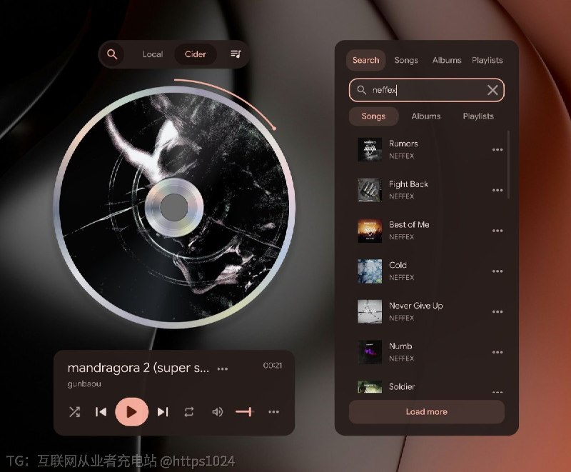 Linux 下本地歌想直接播、Apple Music 想借 Cider 一起管，还想要个把封面摆成 CD 的干净播放器，就用它