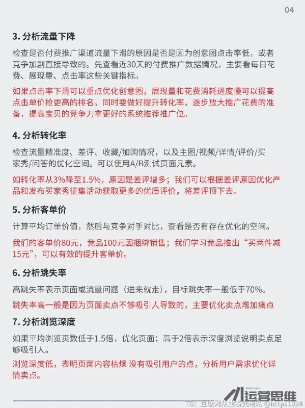 电商数据分析的底层逻辑 电商数据分析的底层逻辑，其实就像“给店铺做体检”一样