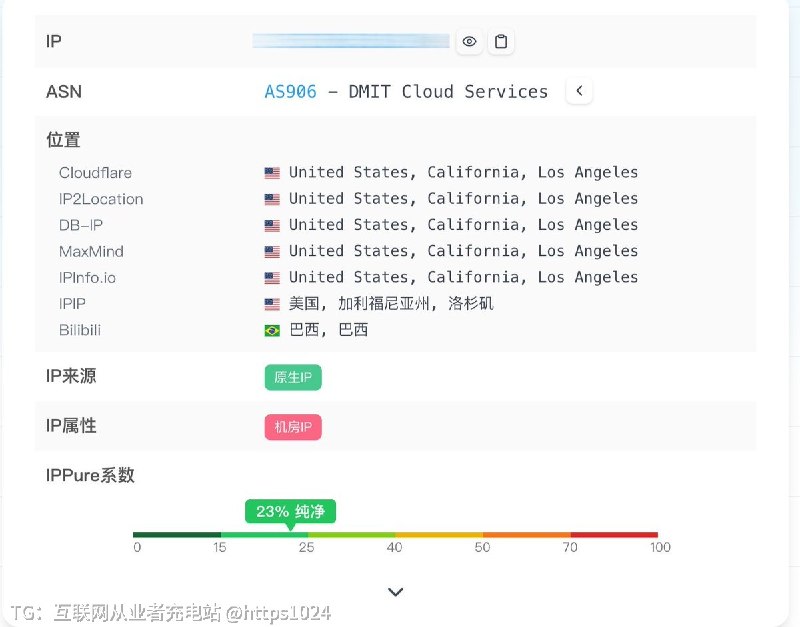 DMIT 的 IP 该不会是回收🪜服务器放出来的吧我的一台 Tier 1 线路的 IP 开机直接就屏蔽了🙃Premium 线路的 没事 电信连接起来还挺快的@