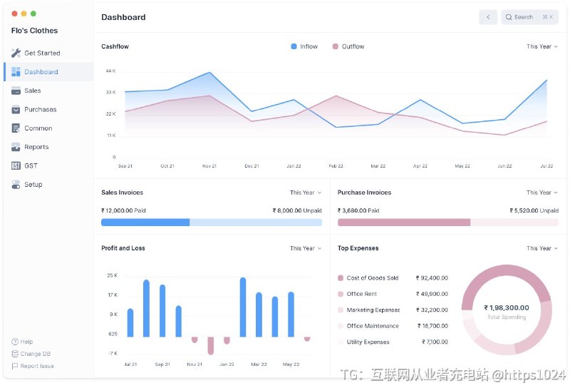 创业小团队或个人独立开发者的财务管理，用 Excel 容易出错，而用商业软件，动不动就是按月订阅，不仅贵，功能也复杂大多用不上
