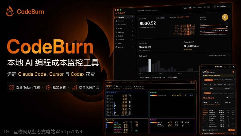 Claude Code、Cursor 用多了，账单很快就上来了，但具体是哪几个项目、模型、任务在烧 Token，官方面板不一定看得清