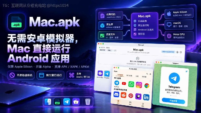 现在 Mac 上跑 Android App，不一定非得装传统 Mac 安卓模拟器了