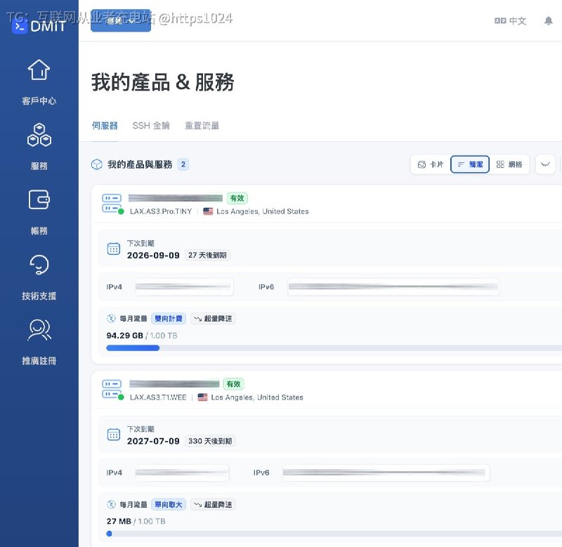 DMIT 美区的服务器来了🥹我现在主用 Los Angeles Premium版本各种AI工具服务访问丝滑后悔月付的了 年付还有折扣🥲还有关闭IPV6教程参考步骤@
