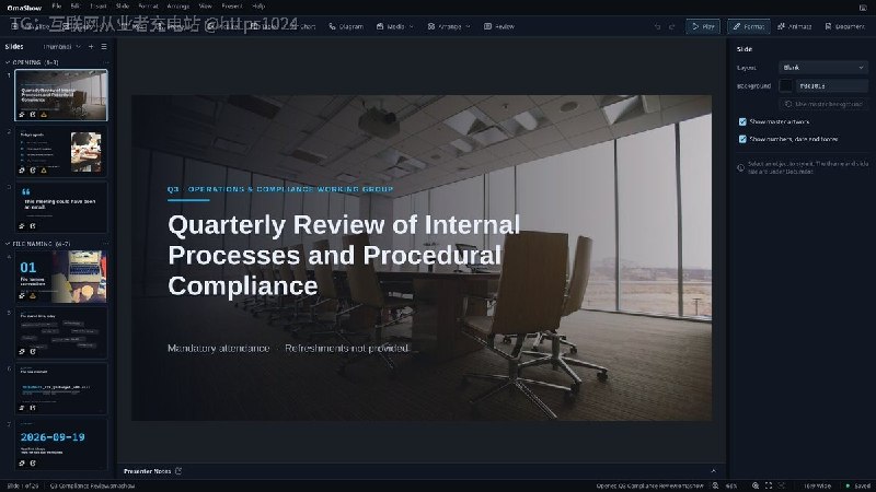 给 Omarchy 桌面做一套完全离线、全键盘驱动的演示文稿编辑器与放映器，能直接打开 PowerPoint / Keynote 文件并回存为 pptx