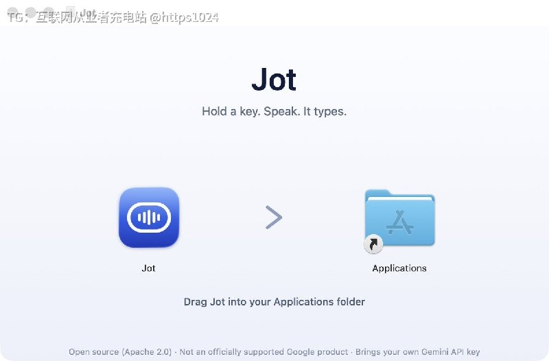 在 macOS 上按住 fn 键说，松开后把标点齐整、去掉口头禅的文字直接输入到光标处，无需切换窗口和复制粘贴，对就是这样简单