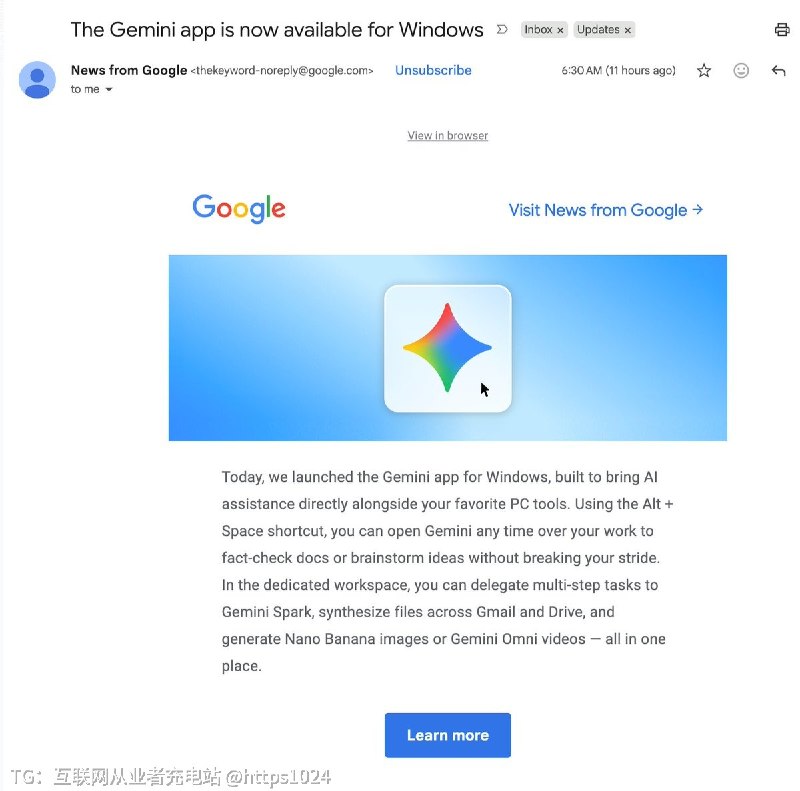 Gemini finally has a Windows app. You can dump the long tasks on Spark, pull files from Gmail and Drive, and make images or videos without leaving the app.@