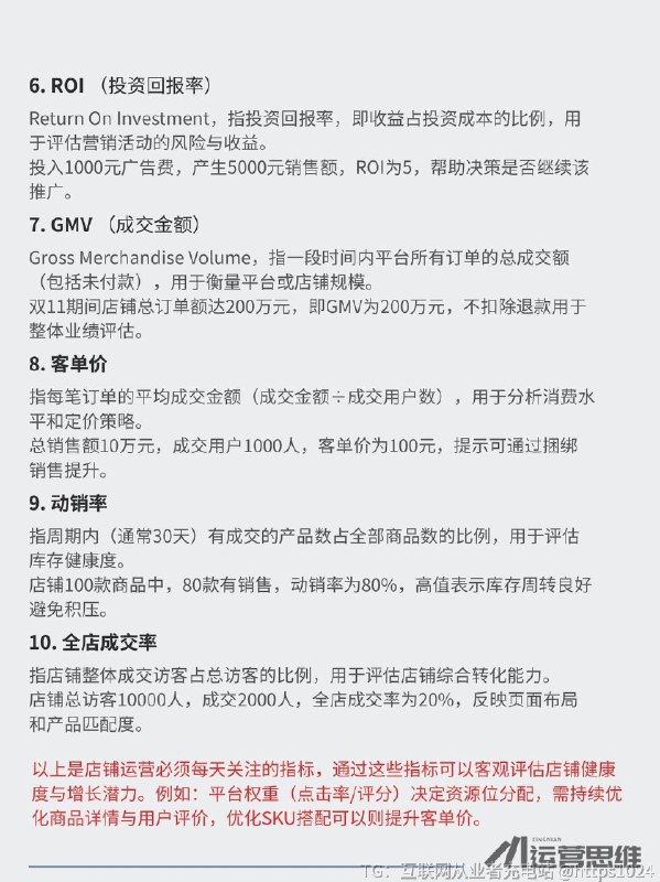 【电商人必懂的行业术语和底层逻辑】📌电商圈子里藏着不少只有老运营才懂的行💡如果你刚踏入电商领域，听到同事或者甲方甩出专业术语却一头雾水，不仅会觉得尴尬，还容易被当成门外汉，显得不够专业